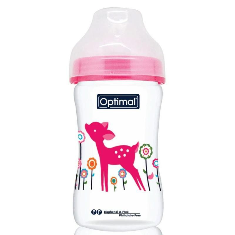 Optimal Extra Wide Neck Feeding Bottle 240 Ml - Image 3