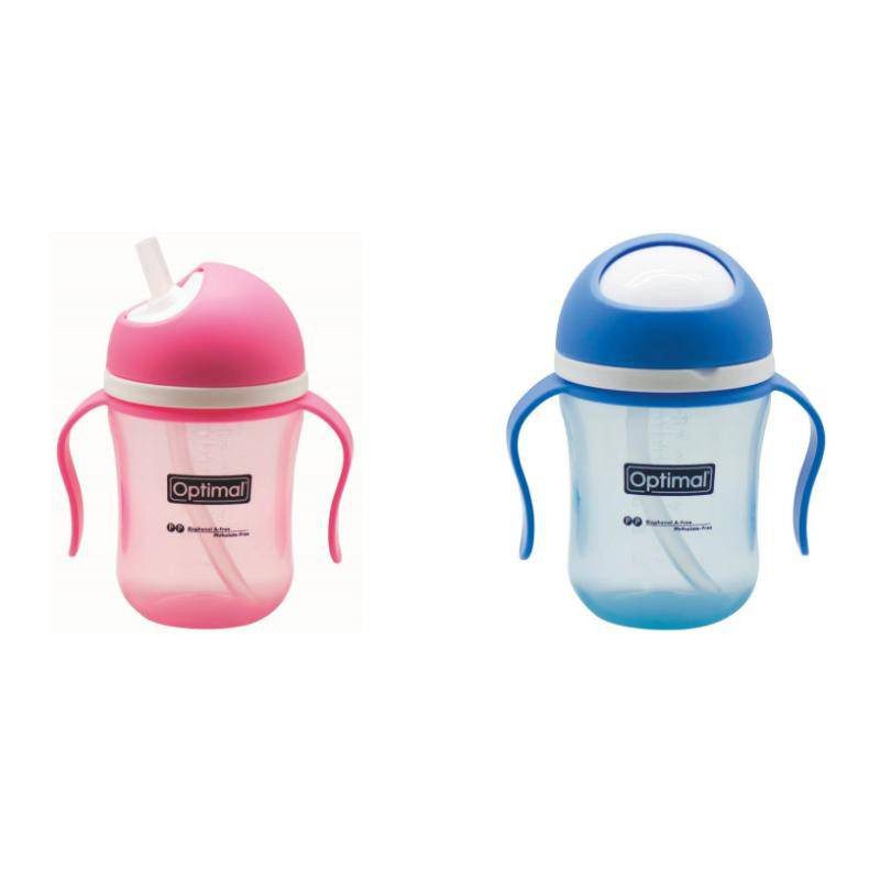 Optimal Non Spill Bottle 240 Ml - Blue / Pink