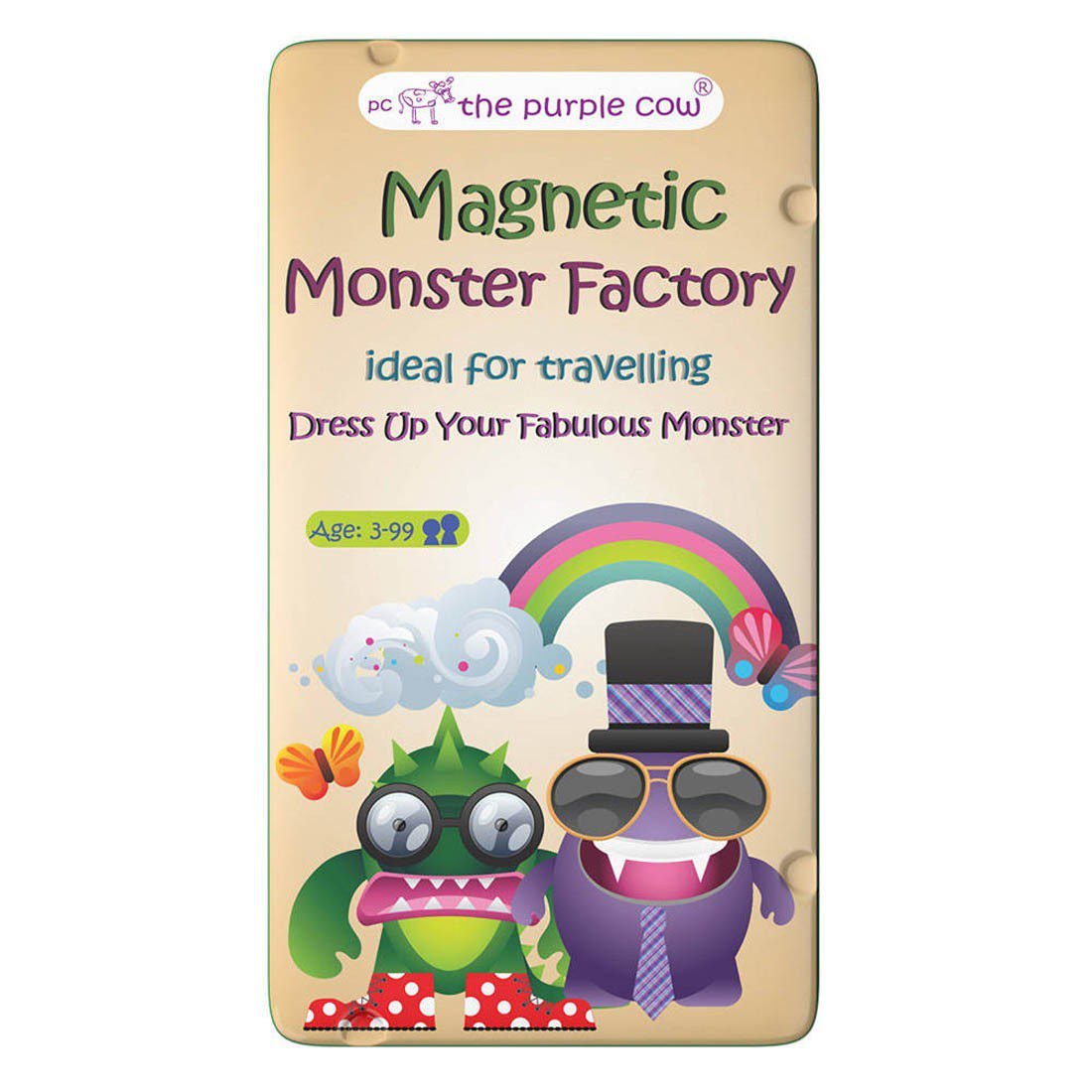 The Purple Cow Magnetic Travel Game Monster Factory