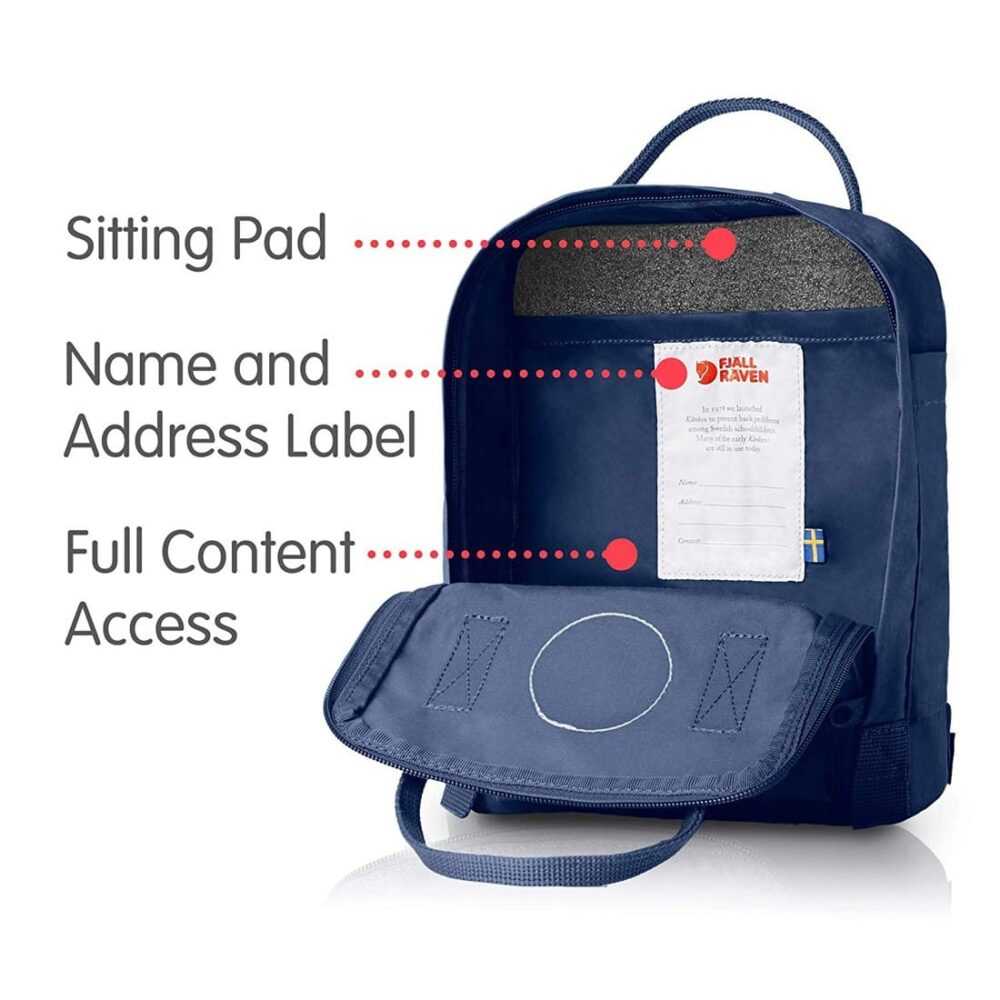 Fjallraven Kanken Mini Classic Backpack Navy - Image 5