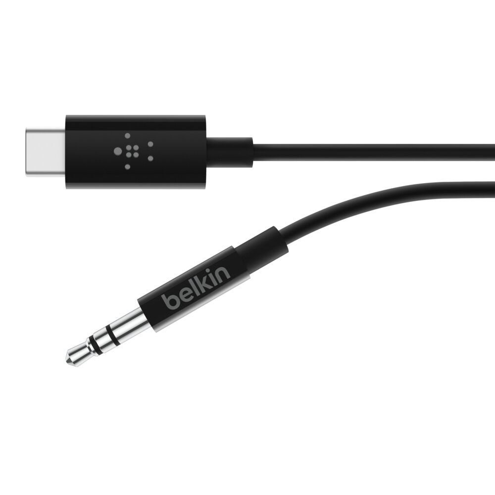 Belkin RockStar 3.5mm Audio Cable with USB-C Connector - Black - Image 2