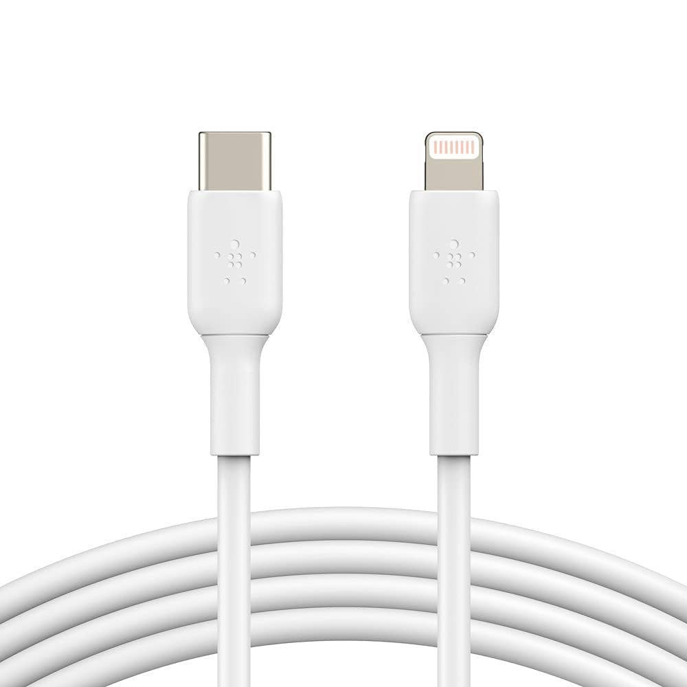 Belkin BoostCharge USB-C to Lightning Cable 1m - White - Image 2