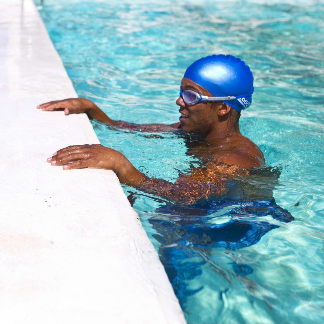 Zoggs Silicone Swimming Cap - Royal - Image 2