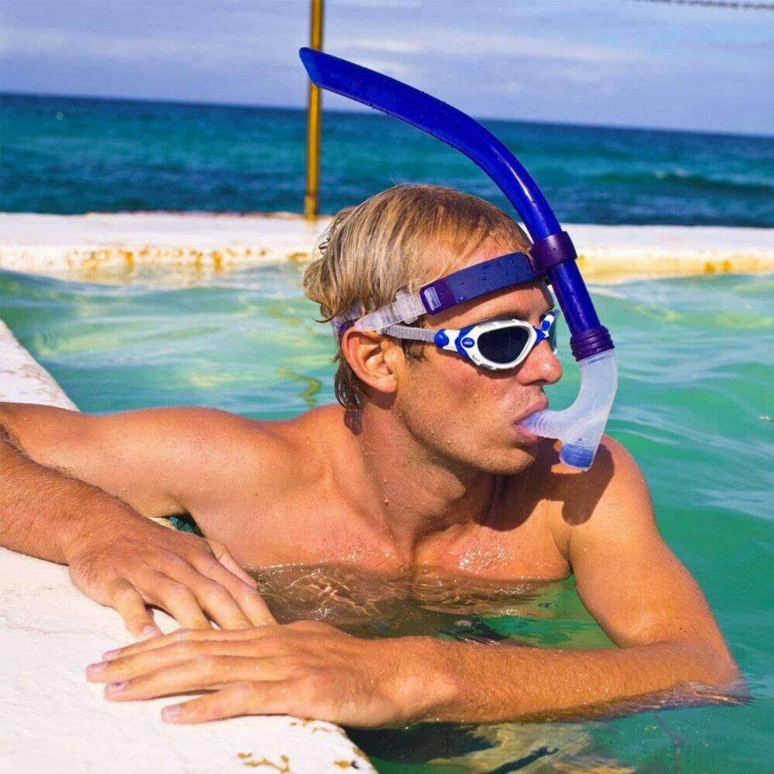 Zoggs Centre Line Snorkel With Nose Clip - Image 3