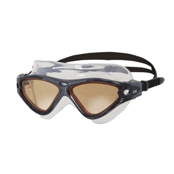 Zoggs Tri Vision Mask Swimming Goggles Black
