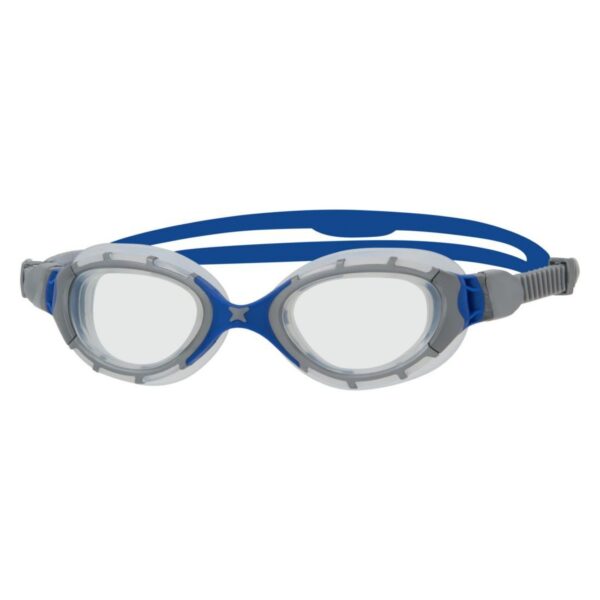 Zoggs Predator Flex Silver Blue Goggles