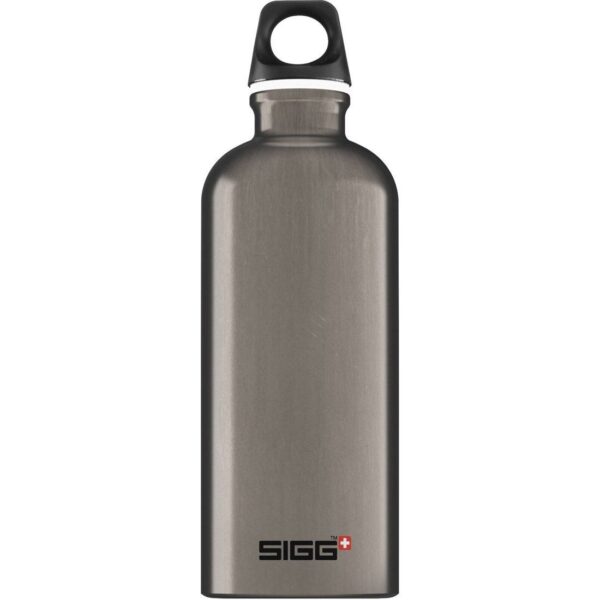Sigg Traveller Smoked Pearl Stainless Steel Water Bottle 0.6L