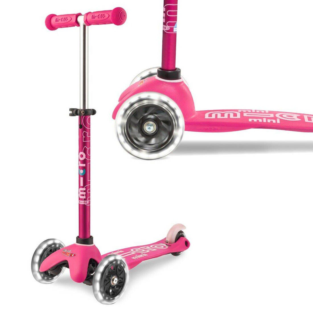 Micro Mini LED Deluxe Light Up Scooter Pink - Image 3