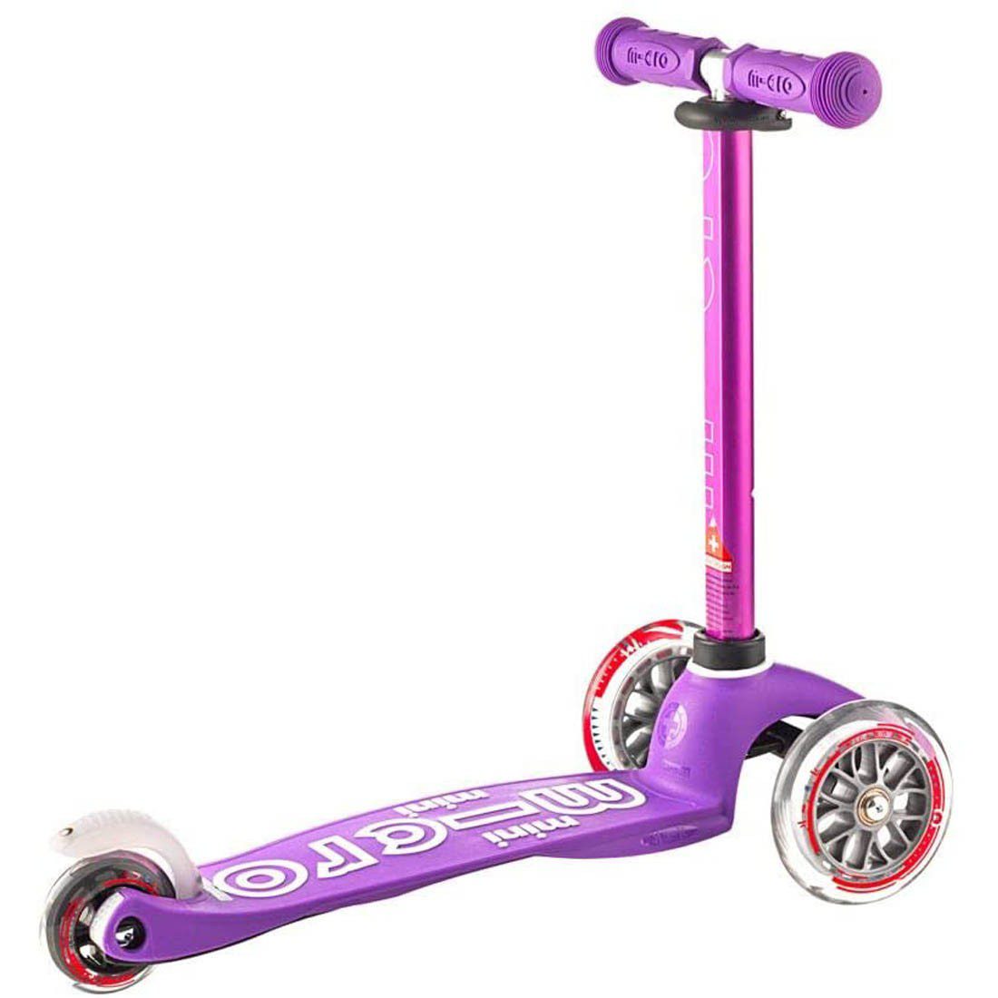 Micro Scooter Mini Deluxe Tilt and Turn Lightweight Kick Purple - Image 3