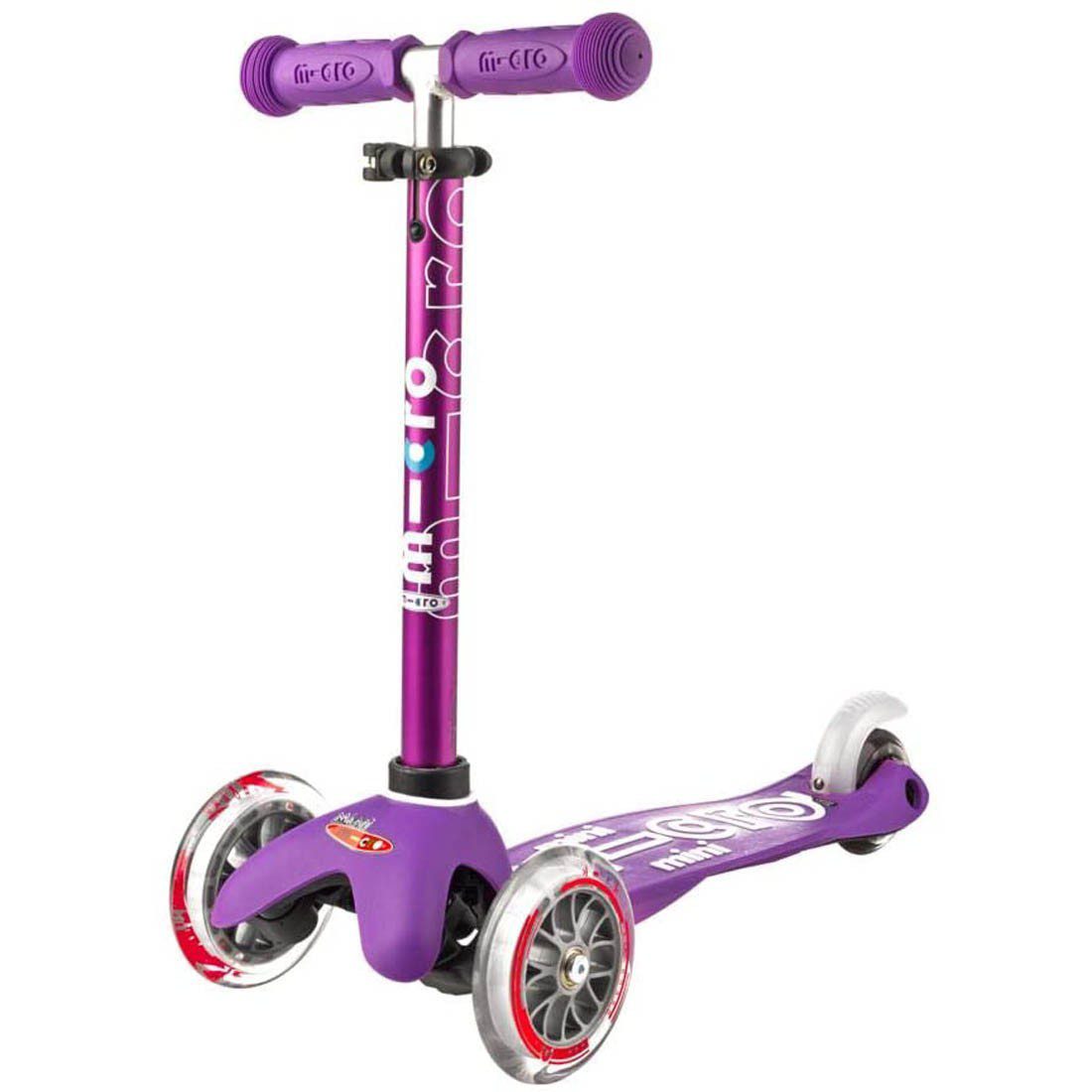 Micro Scooter Mini Deluxe Tilt and Turn Lightweight Kick Purple