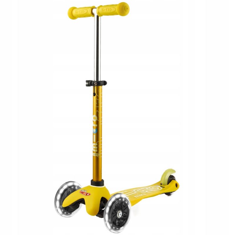 Micro Mini LED Deluxe Light Up Scooter Yellow