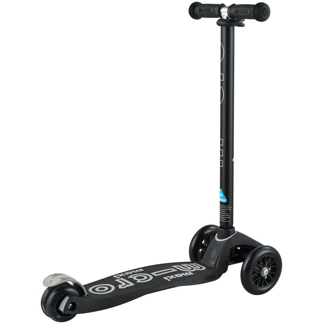 Micro Scooter Deluxe Maxi 3 Wheel Kick Black/Grey T Bar Handle - Image 3