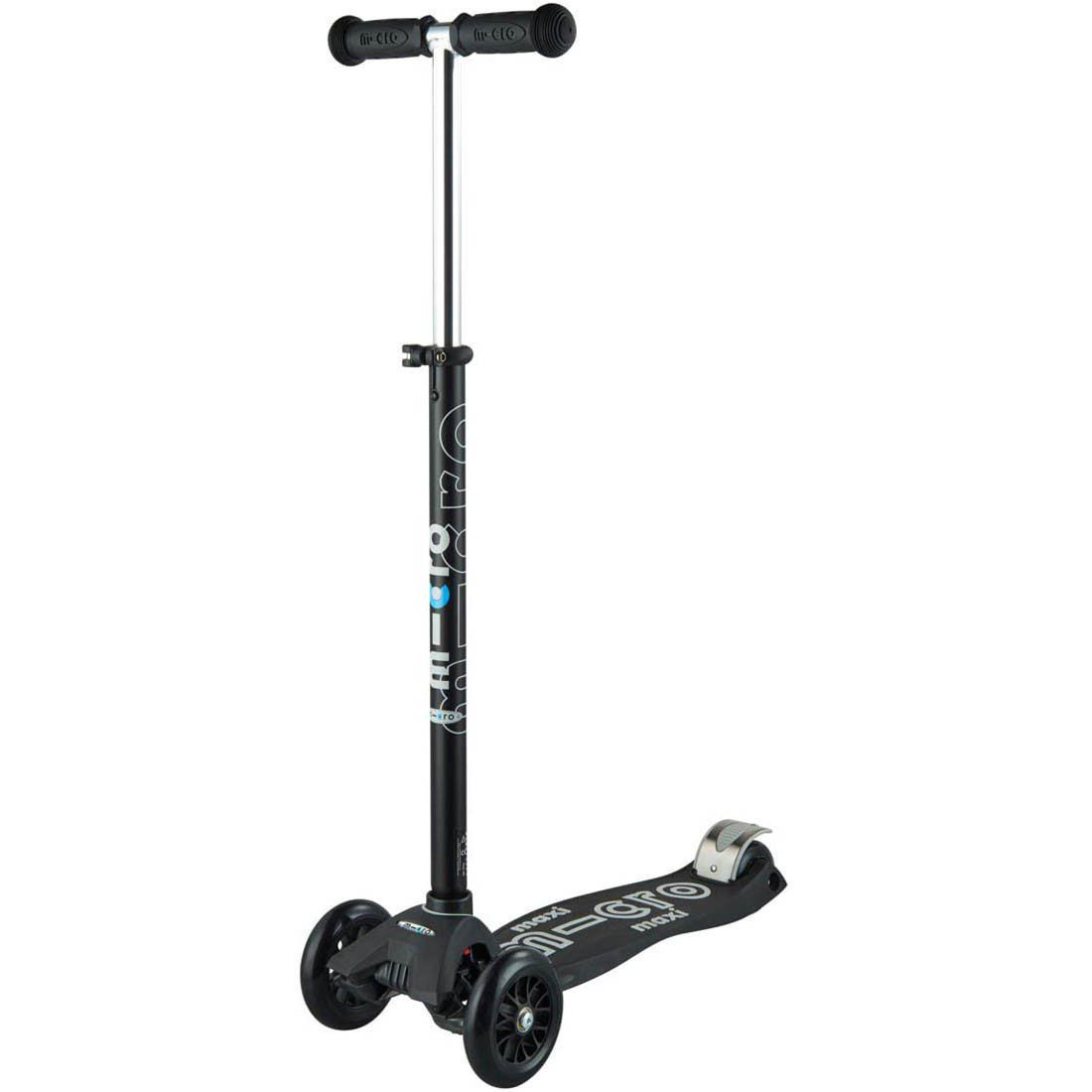 Micro Scooter Deluxe Maxi 3 Wheel Kick Black/Grey T Bar Handle