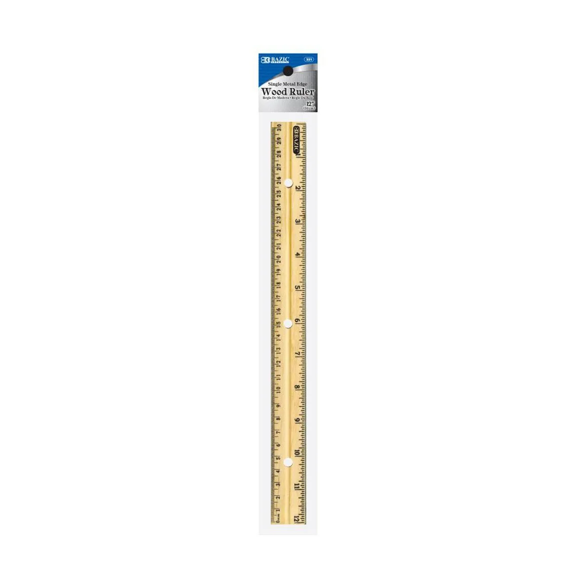 BAZIC Wooden Ruler