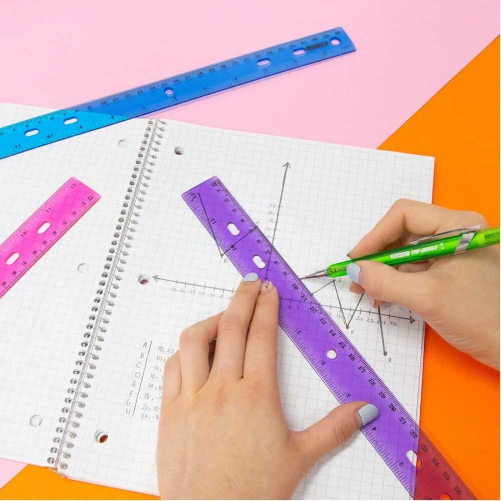 BAZIC 30cm Jeweltones Color Ruler - Image 2