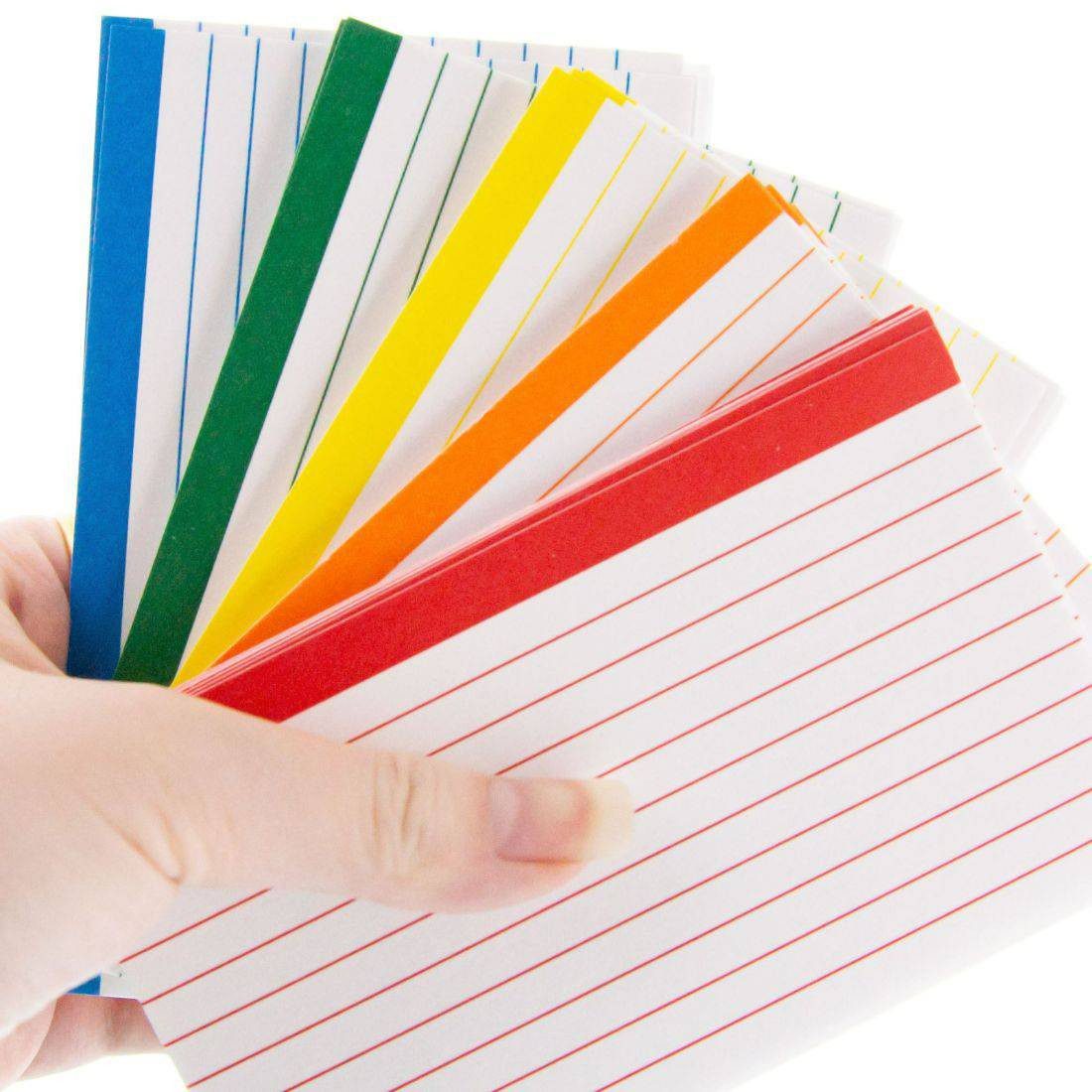 Bazic Color Coded Ruled Index Card 100 Sheets - Image 2