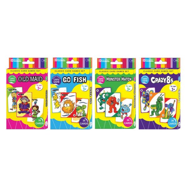 BAZIC Assorted Card Games 24 Cards