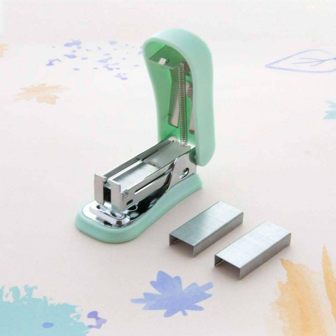 BAZIC Mini Standard (26/6) Stapler Pastel Color with 500 Staples - Image 2