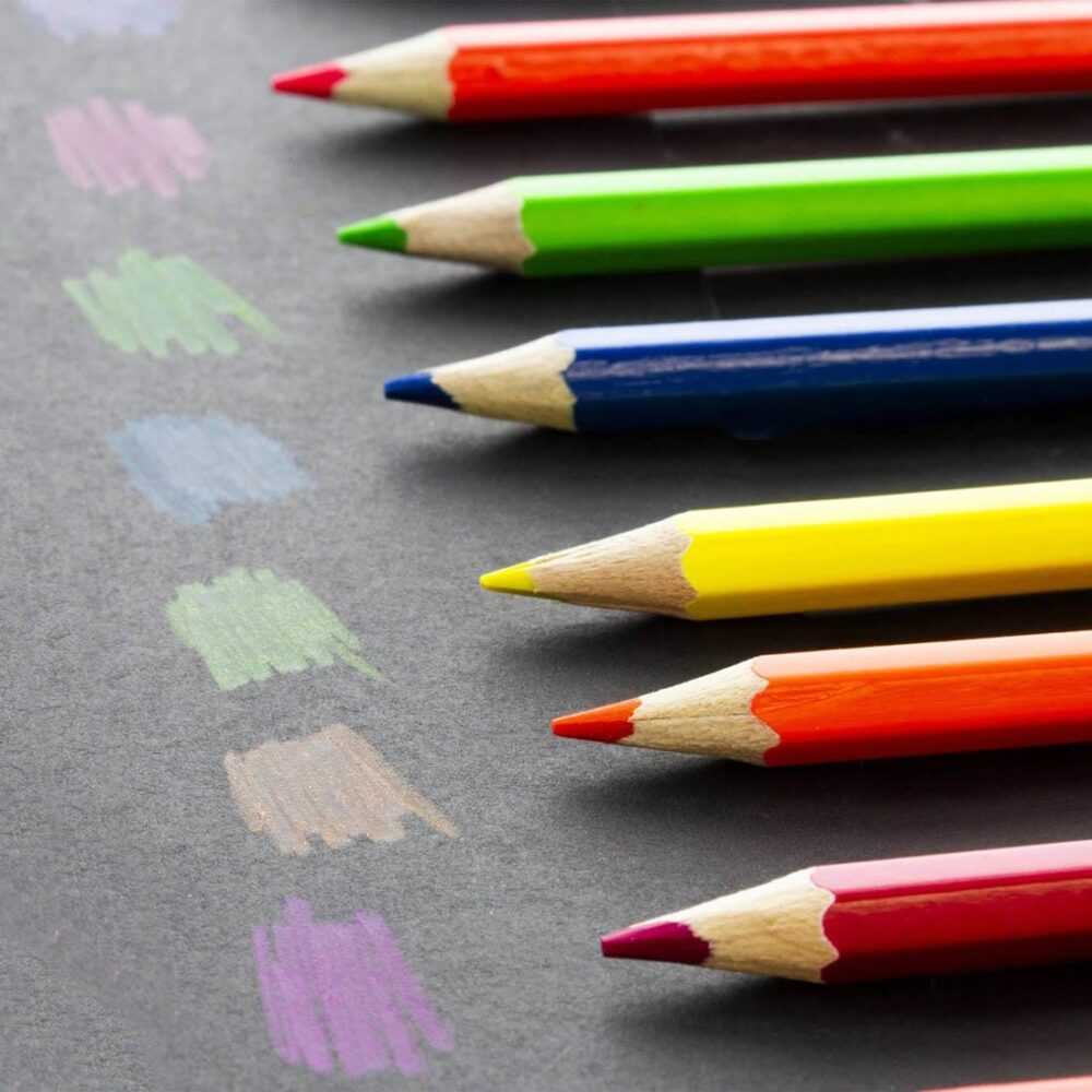 BAZIC 8 Neon Colored Pencils - Image 3