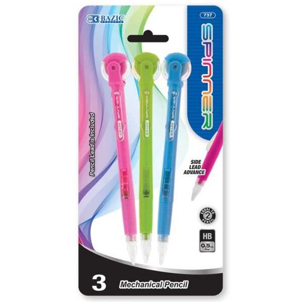 BAZIC Spinner Top Eraser 0.5 mm Mechanical Pencil