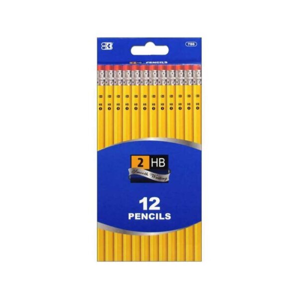 BAZIC No.2 Yellow Pencil Set of 12