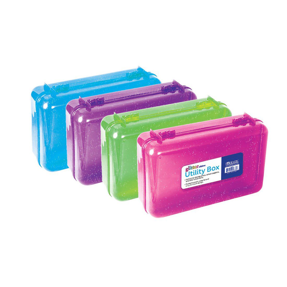 BAZIC Glitter Bright Color Multipurpose Utility Box