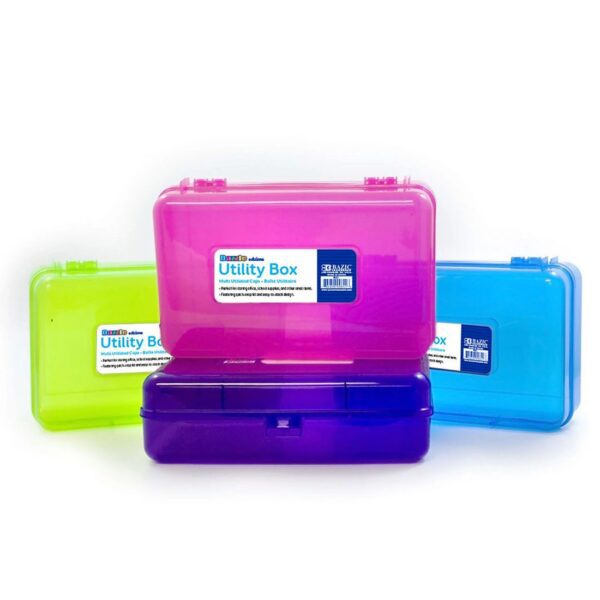 BAZIC Bright Color Multipurpose Utility Box