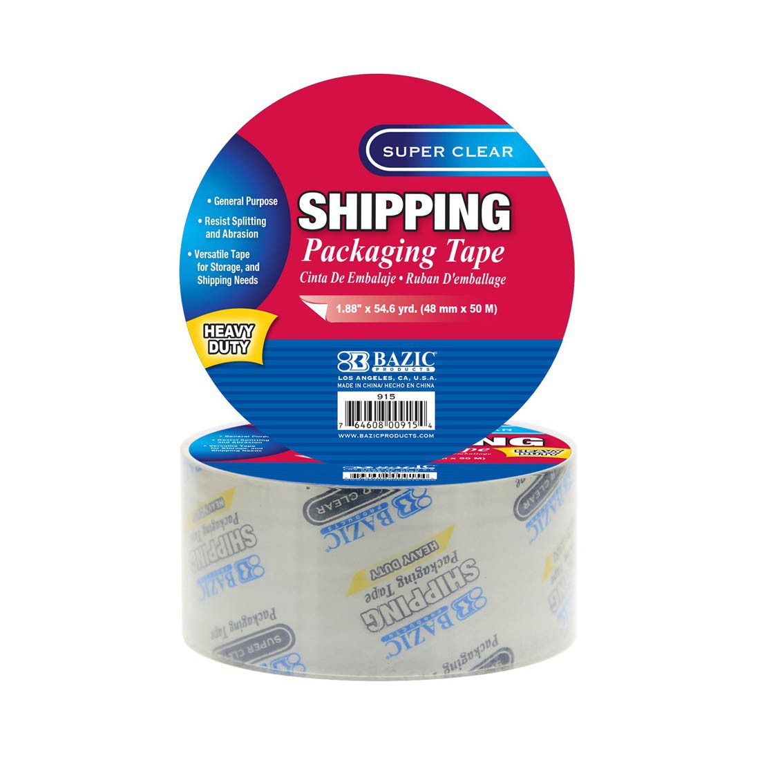 BAZIC Super Clear Shipping Tape