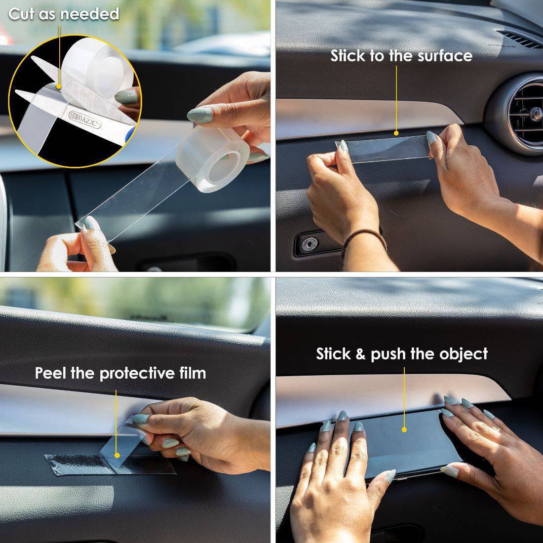 BAZIC Double Sided Clear Mounting Tape - Image 2