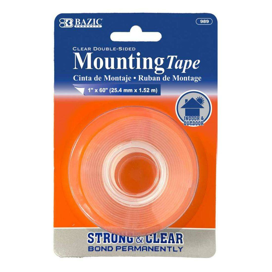 BAZIC Double Sided Clear Mounting Tape