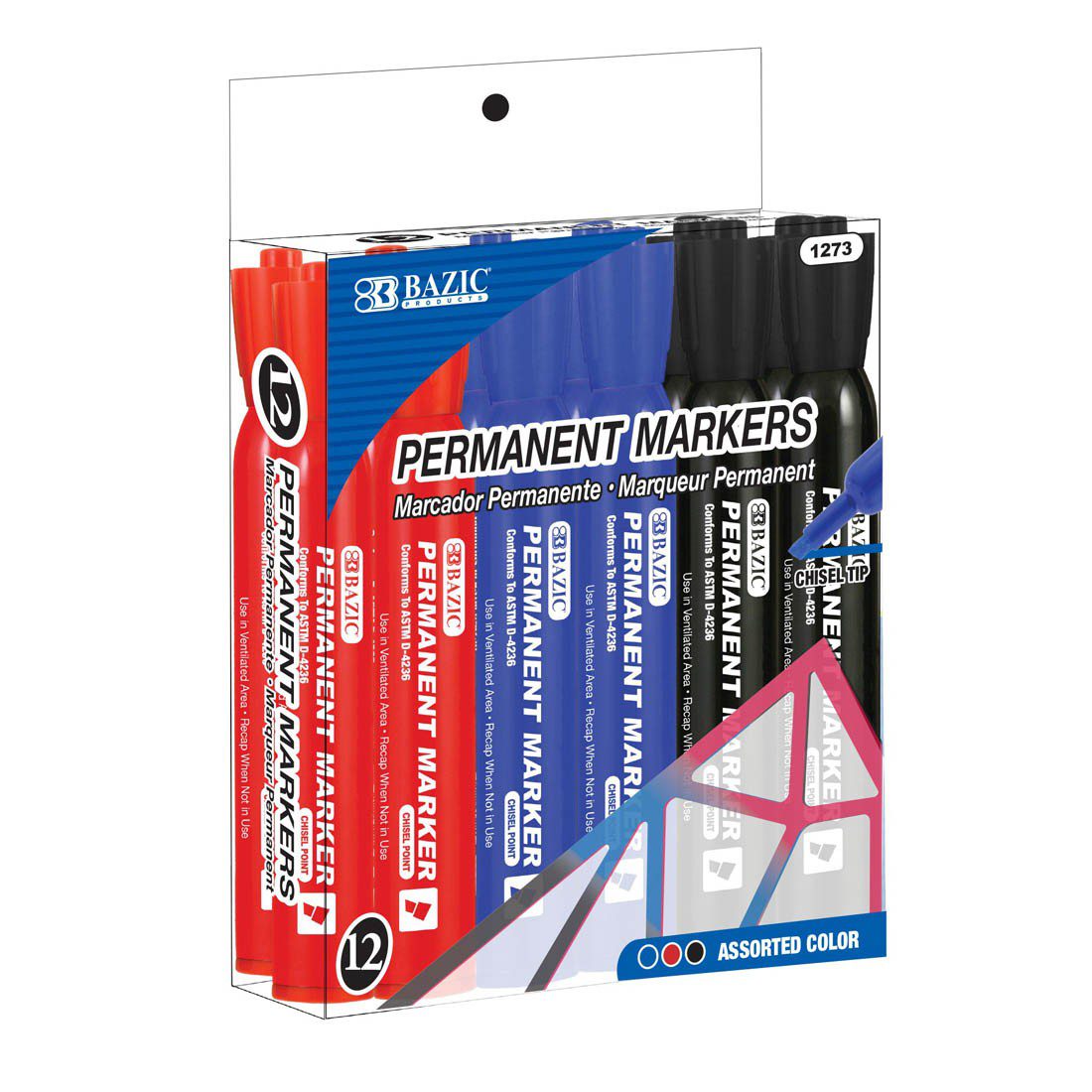 BAZIC Assorted Permanent Markers