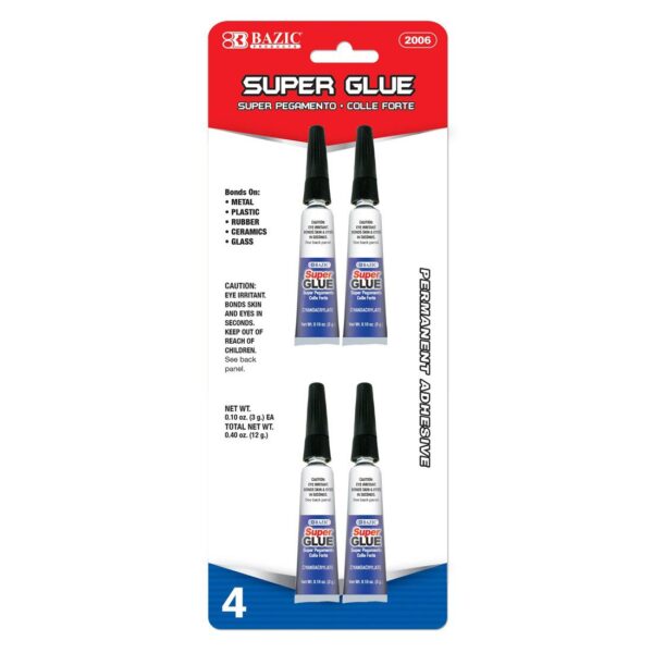 BAZIC Super Glue Set of 4