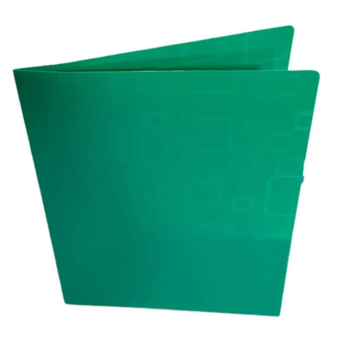 BAZIC Cubic Embossed 2-Pocket Poly Portfolio