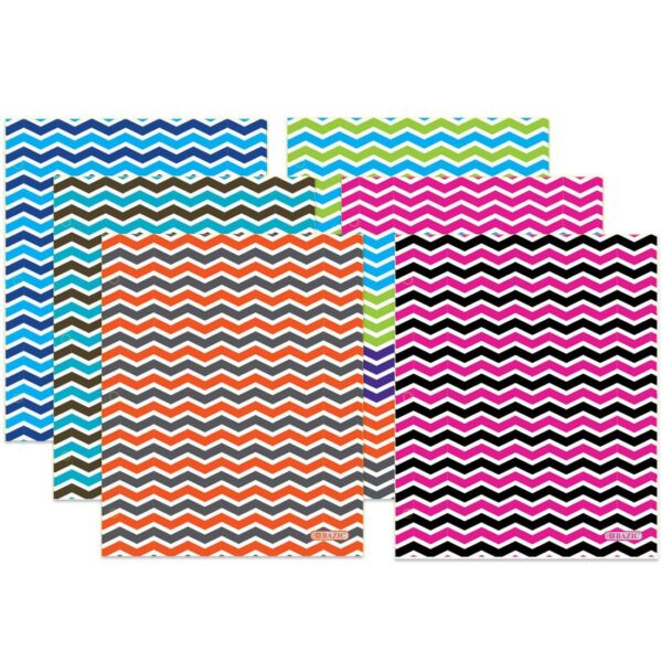 BAZIC Laminated Bright Glossy Chevron Colored