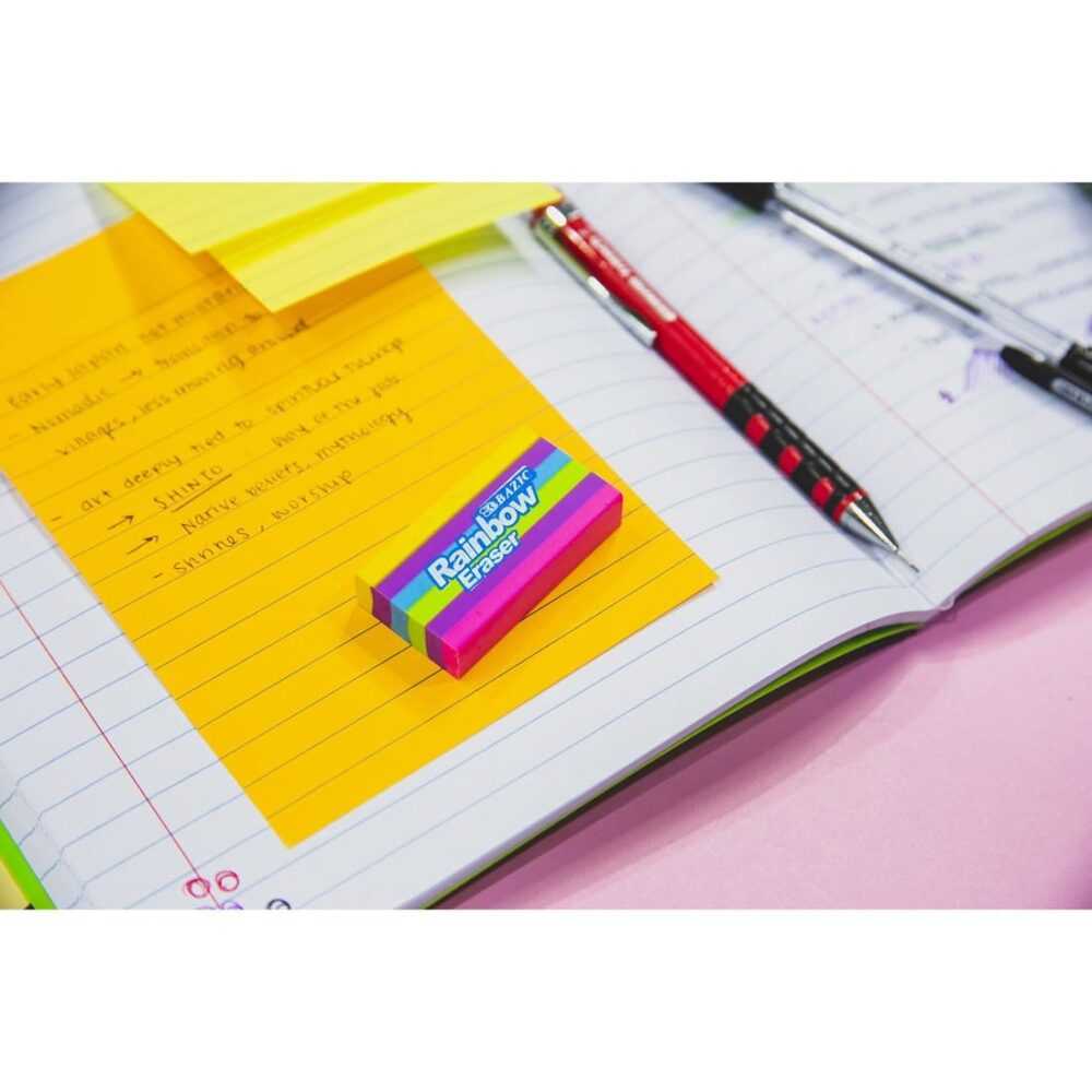 BAZIC Rainbow Eraser Set of 4 - Image 3