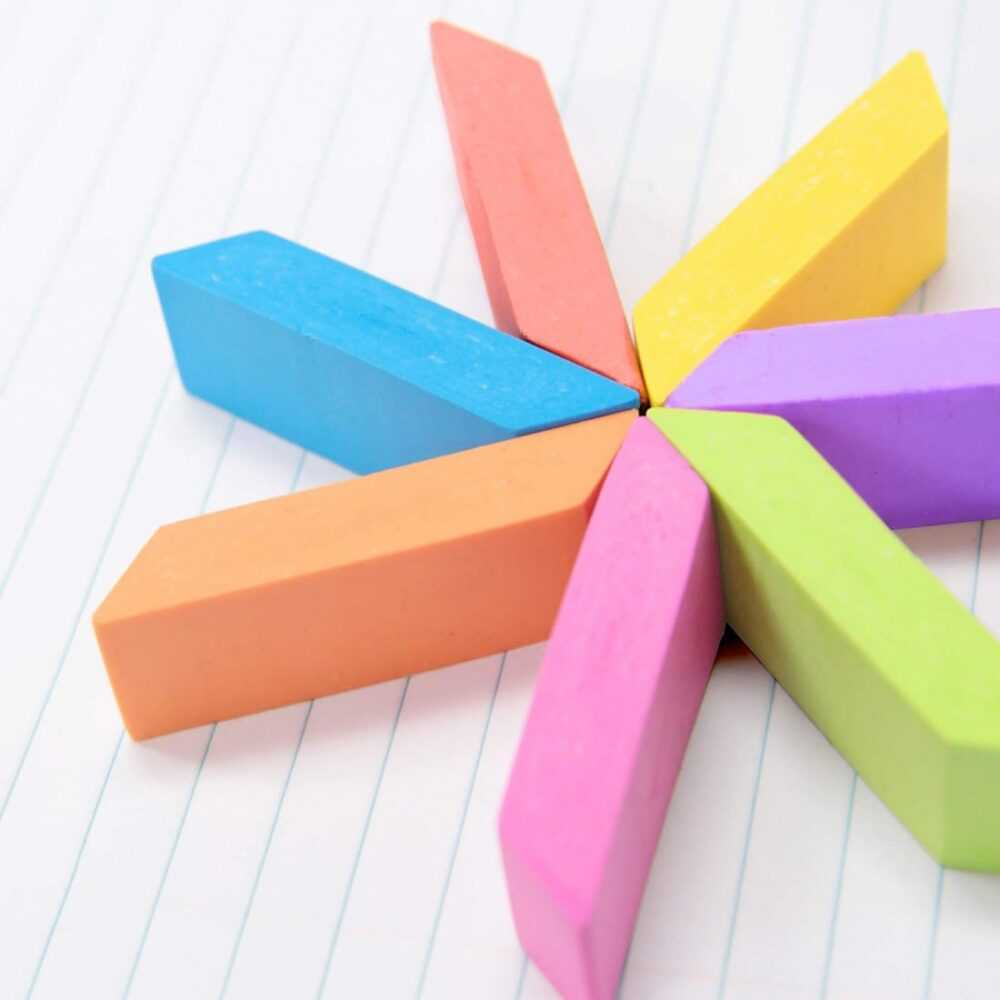 BAZIC Neon Eraser Sets Set of 15 - Image 2