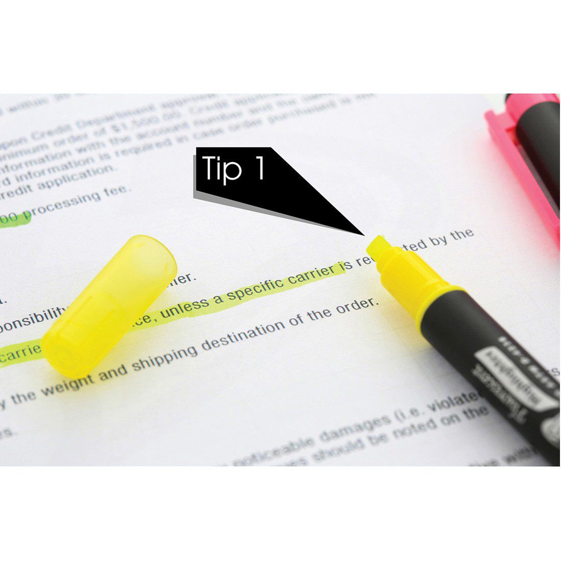 BAZIC Double Tip Fluorescent Highlighters - Image 2