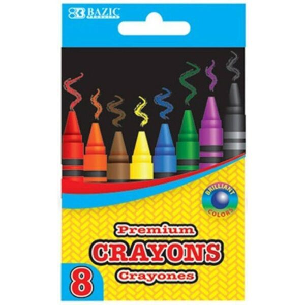 Bazic Premium Crayons 8 Colours