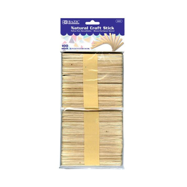 BAZIC Natural Craft Stick