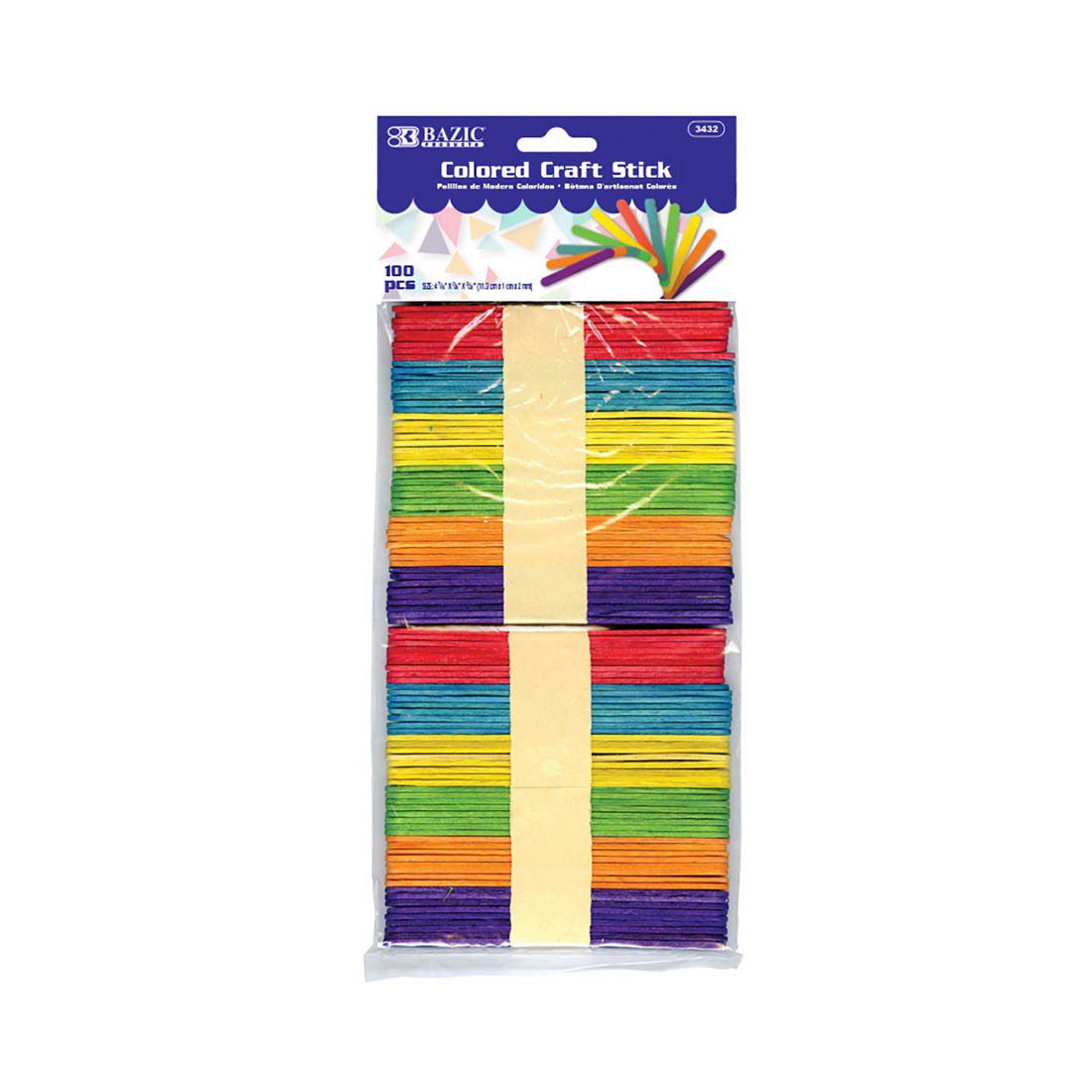 BAZIC Colored Craft Stick