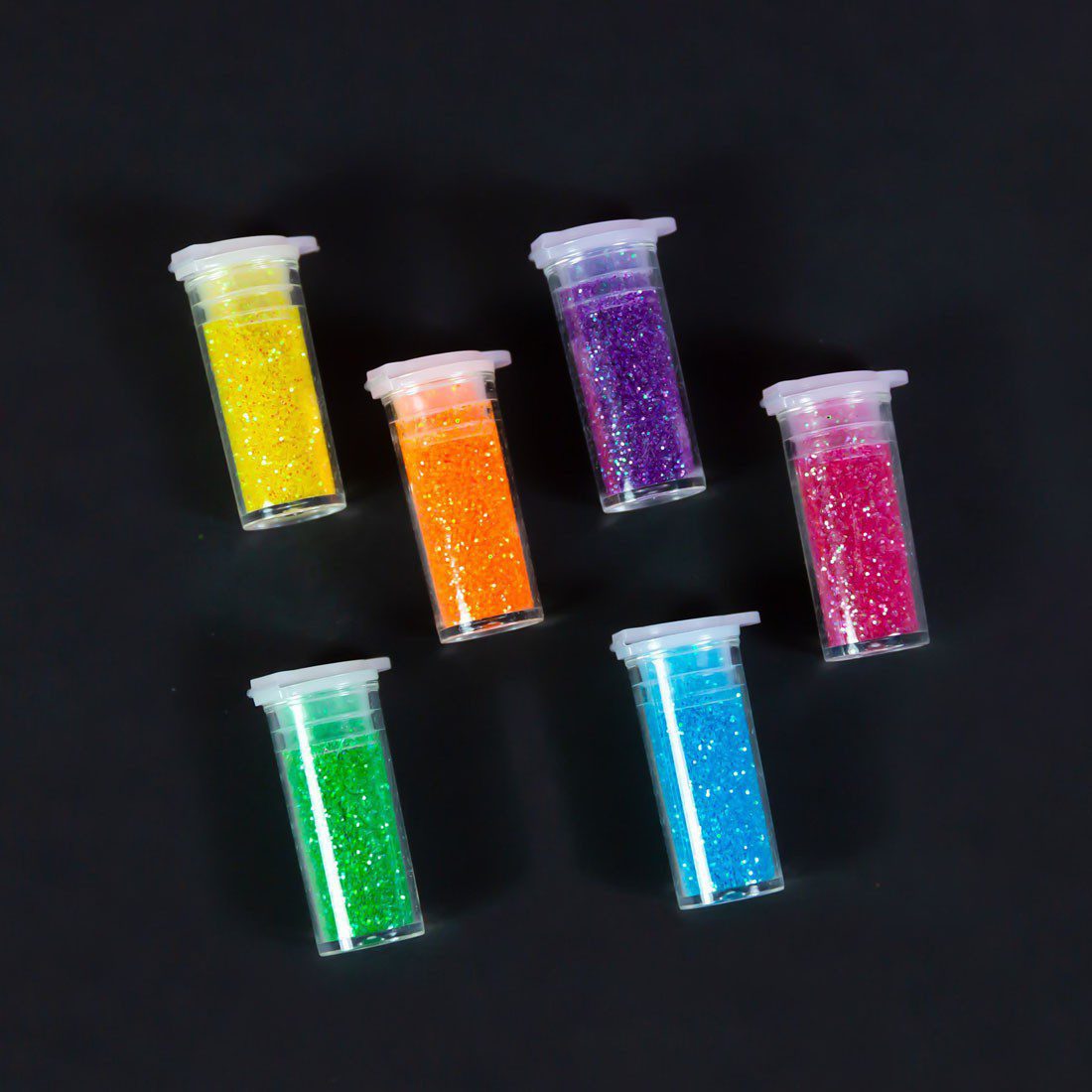 BAZIC 6 Neon Color Glitter Shaker - Image 2