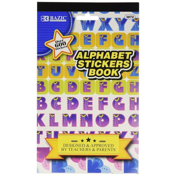 BAZIC Alphabet Sticker Book