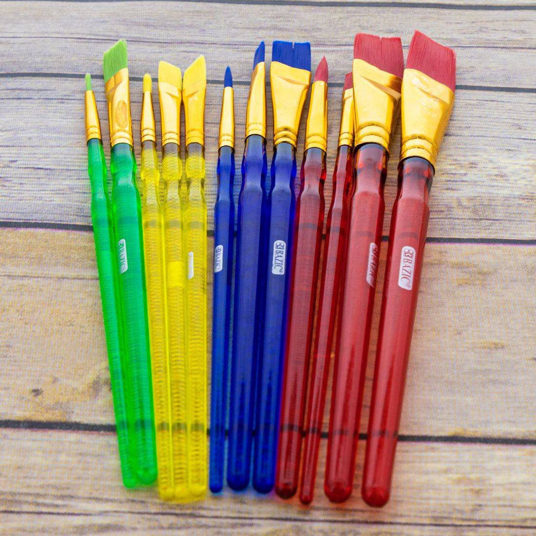 Bazic Artist Paint Brush Set of 12 - Image 2