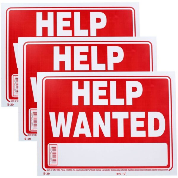 BAZIC Help Wanted Sign