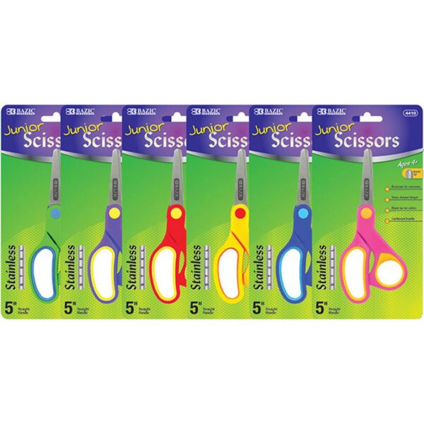 BAZIC 5 Soft Grip Stainless Steel Scissor