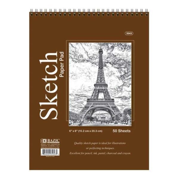BAZIC Top Bound Spiral Sketch Pad