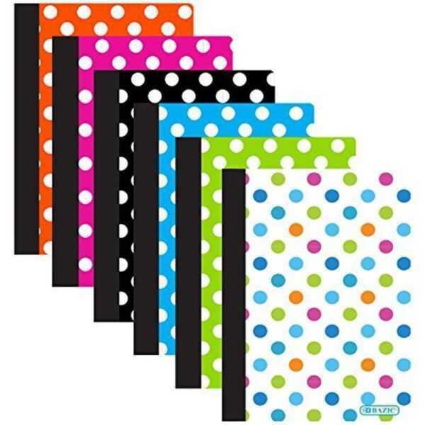 BAZIC Polka Dot Poly Cover Personal Composition Book
