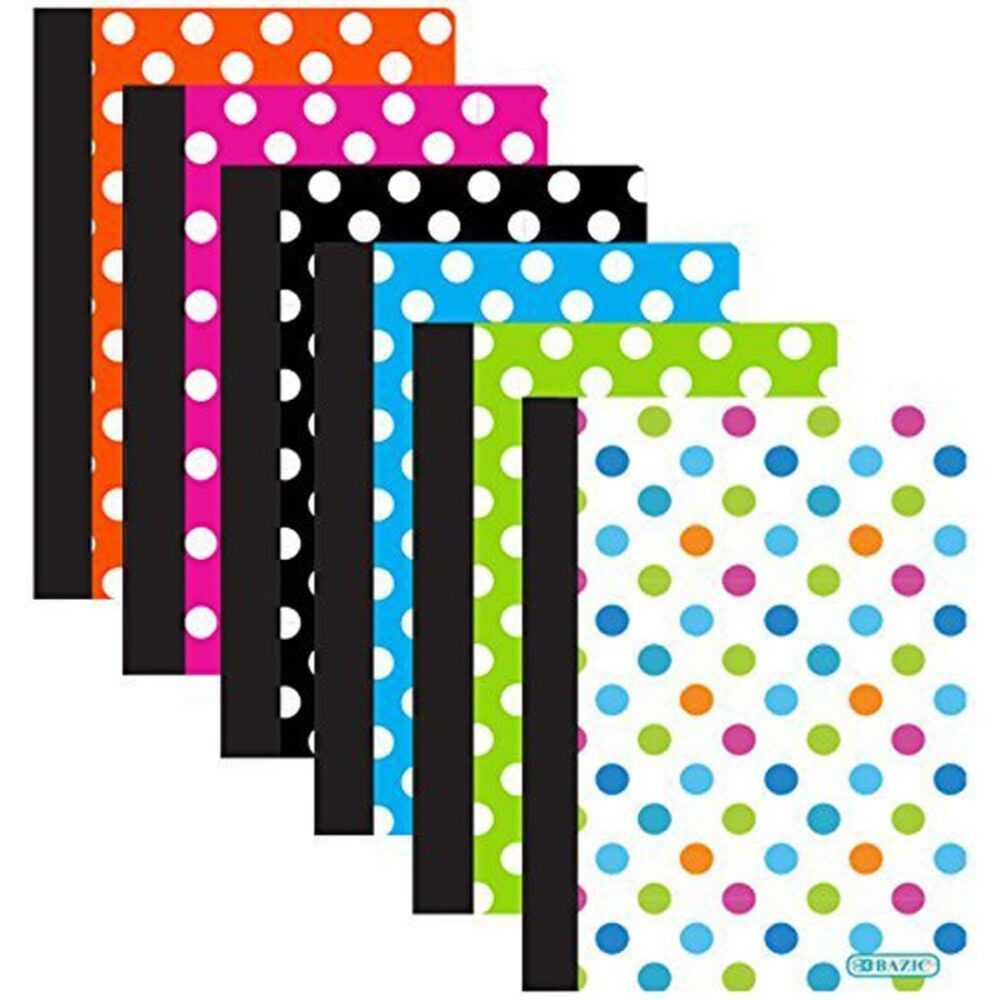 BAZIC Polka Dot Poly Cover Personal Composition Book