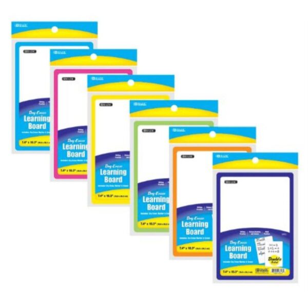 BAZIC Dry Erase Learning Board