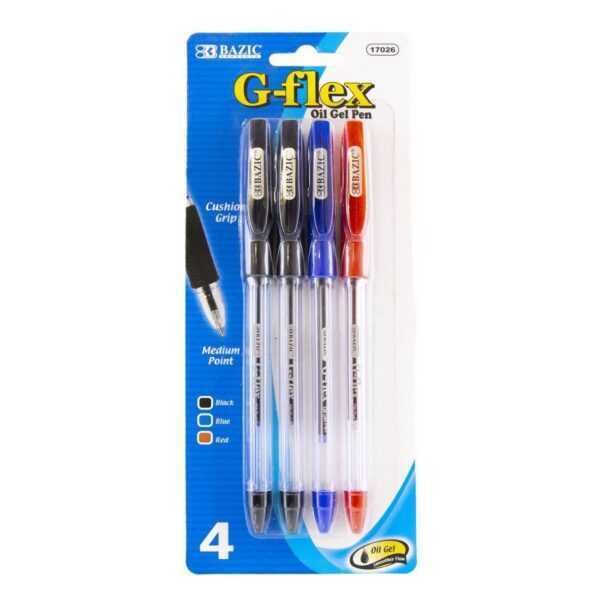 Bazic G-Flex Oil Gel Pen With Cushion Grip